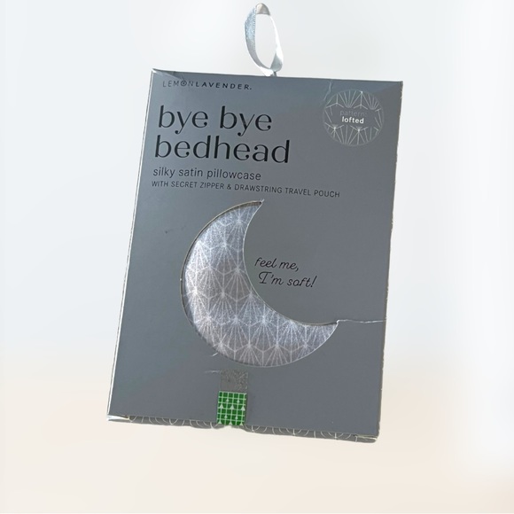 🟢5/$25  Satin Pillowcase LemonLavendar Bye Bye Bedhead - Picture 2 of 6